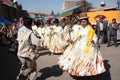 Cholitas women dance at the carnival in Bolivia
