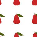 Chompu Fruit. Seamless Vector Patterns