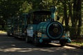Chomutov, Czech republic - August 09, 2019: touristic train named Amalka in zoopark Chomutov