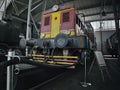 2016/08/28 - Chomutov, Czech republic - red and yellow diesel locomotive T444.0101 Royalty Free Stock Photo