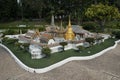 The model building of Temple of the Emerald Buddha in Mini Siam Pattaya.