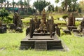 The model building of Wat mahathat sukhothai in Mini Siam Pattaya.