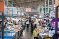 Chonburi Province, Thailand - 25 Sep 2020, Asian Local People walk and shop seafood at the Angsila fish market, the large fresh