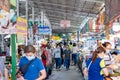 Chonburi Province, Thailand - 25 Sep 2020, Asian Local People walk and shop seafood at the Angsila fish market, the large fresh