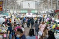 Chonburi Province, Thailand - 25 Sep 2020, Asian Local People walk and shop seafood at the Angsila fish market, the large fresh