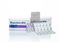 CHONBURI, THAILAND-APRIL 29, 2023: Risperidone GPO in blister pack and paper box. Risperidone tablets pill for treat schizophrenia