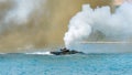 Assault amphibious vehicle of South Korea sails along the sea during Cobra Gold 2018 Multinational Military Exercise Royalty Free Stock Photo