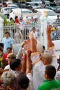 Celebration of a new buddhist monk