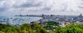 Chonburi, THAILAND - March 28, 2022: Daytime atmosphere on Pattaya Beach, Chonburi Province, Thailand