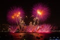 Chonburi, Thailand - November 28, 2015: Pattaya International Fireworks Festival is a competition between multiple countries Royalty Free Stock Photo