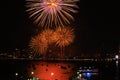 Chonburi, Thailand - November 28, 2015: Pattaya International Fireworks Festival is a competition between multiple countries Royalty Free Stock Photo