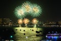 Chonburi, Thailand - November 28, 2015: Pattaya International Fireworks Festival is a competition between multiple countries Royalty Free Stock Photo