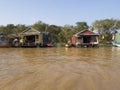 Chong Kneas - Colorful floating Village in Tonle Sap lake