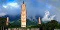 Chong-san temple with three towers Royalty Free Stock Photo