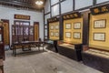 CHONGQING, CHINA - AUGUST 17, 2018: Exhibits in an old building in Ciqikou Ancient Town, Chi