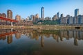 Chongqing, China Cityscape at the Jialing River Royalty Free Stock Photo