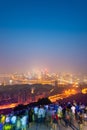 Chongqing, China downtown city skyline over the Yangtze River Royalty Free Stock Photo