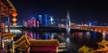 Chongqing, China - July 23, 2019: Urban skyline and skyscrapers of Chongqing in China