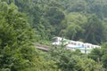 Chongqing monorail in the mountain