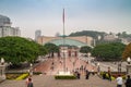 Three Gorges Museum behind ornamental gate, Chongqing, China