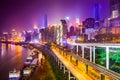 Chongqing, China Riverside Cityscape Royalty Free Stock Photo