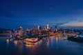 Chongqing City in The Light of Star Royalty Free Stock Photo
