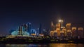 Chongqing city skylight at night Royalty Free Stock Photo