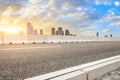 Chongqing city skyline and empty asphalt road Royalty Free Stock Photo