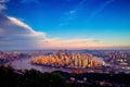 Chongqing city in sunrise Royalty Free Stock Photo