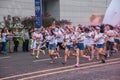 Chongqing Exhibition Center color run in young people