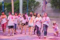 Chongqing Exhibition Center color run in young people