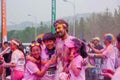 Chongqing Exhibition Center color run in young people