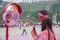 Chongqing Exhibition Center color run in young people