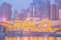 Chongqing Landmark During Blue Hour