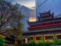 Chongqing Luohan Temple: A Zen Realm of Ancient - Modern Blend Royalty Free Stock Photo