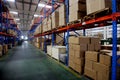 Chongqing Minsheng Logistics Auto Parts Warehouse Royalty Free Stock Photo