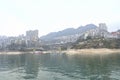 A group of buildings on the bank of Jialing River