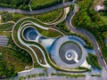 Bird view of Chongqing Yuelai Ecological Museum