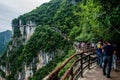 Chongqing Yunyang Longtan National Geopark Canyon Plank Road