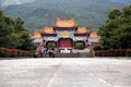 Chongshen temple and Three Pagodas in Dali. Yunnan province. China. Royalty Free Stock Photo