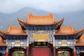 Chongshen temple and Three Pagodas in Dali. Yunnan province. China. Royalty Free Stock Photo