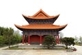 Chongshen temple and Three Pagodas in Dali. Yunnan province. China. Royalty Free Stock Photo