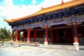 Chongshen temple and Three Pagodas in Dali. Yunnan province. China. Royalty Free Stock Photo