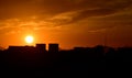 The Chongyang Festival is on Jingshan Hill to watch the sunset Royalty Free Stock Photo