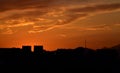 The Chongyang Festival is on Jingshan Hill to watch the sunset Royalty Free Stock Photo