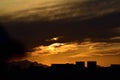 The Chongyang Festival is on Jingshan Hill to watch the sunset Royalty Free Stock Photo