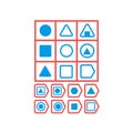 Choose correct answer. IQ test. Logical task, educational game for students. development of logic, iq. Task game exam what comes