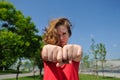 Choose a fist Royalty Free Stock Photo
