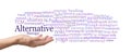 Choose from many different Alternative therapies word cloud Royalty Free Stock Photo