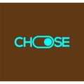 Choose text logotype vector template